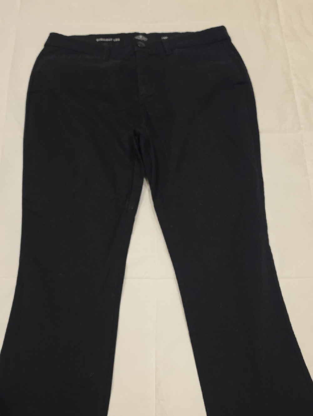 St. John's Bay Black Straight Leg Pants, Size 14 P